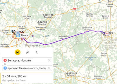 Маршрут перевозки грузов Минск-Могилев Маршрут перевозки грузов Минск-Могилев